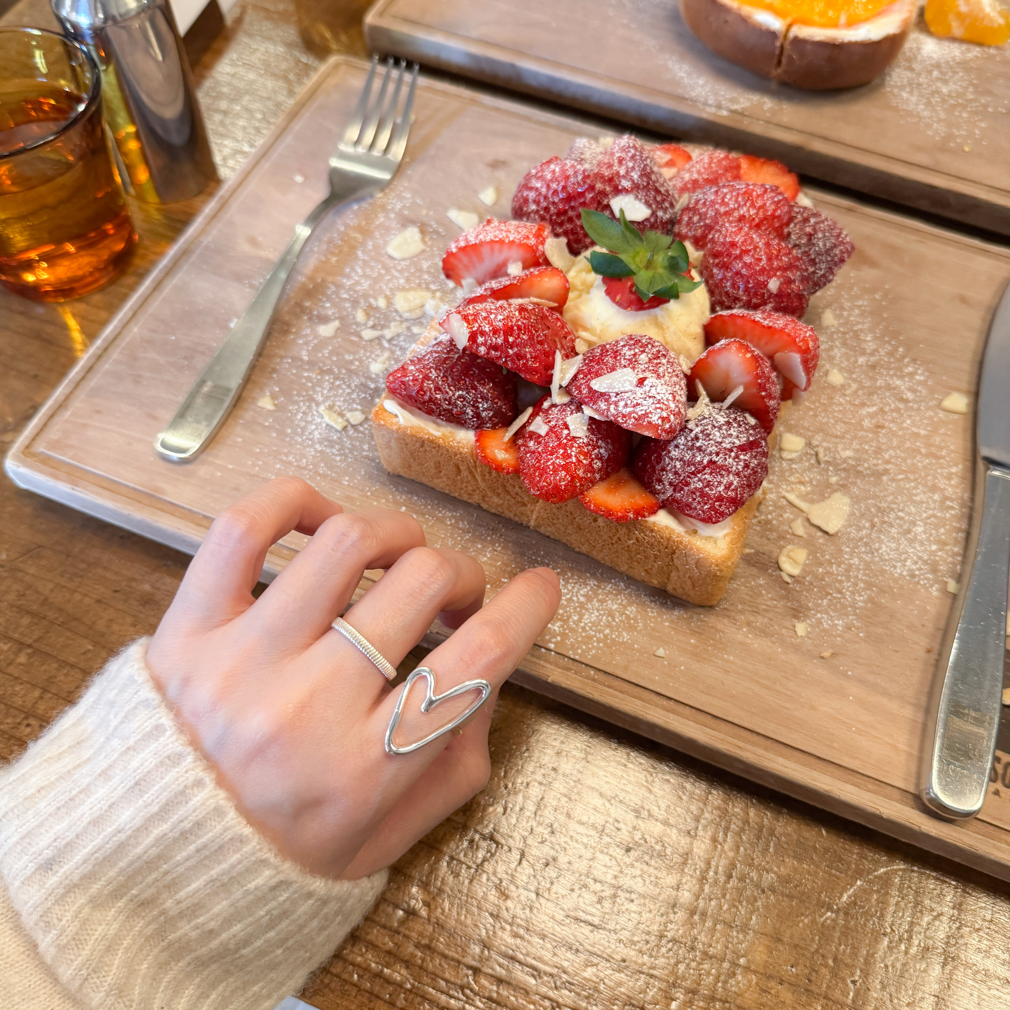 925純銀手繪心開口介指