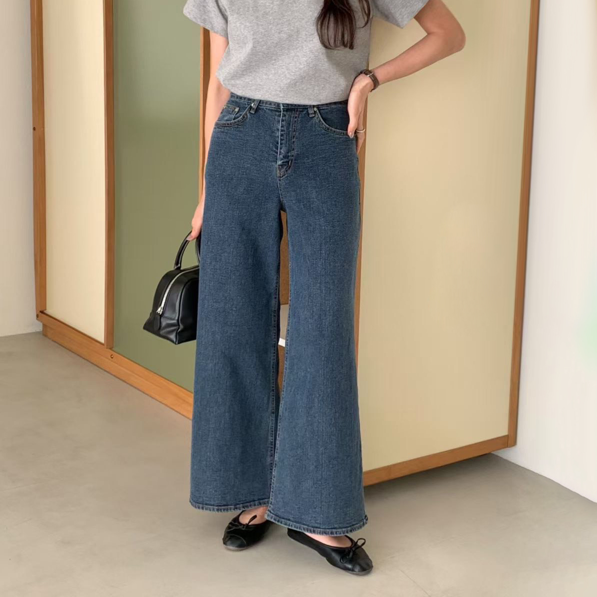 經典百搭長腿九分直筒牛仔褲-S-L / 3色