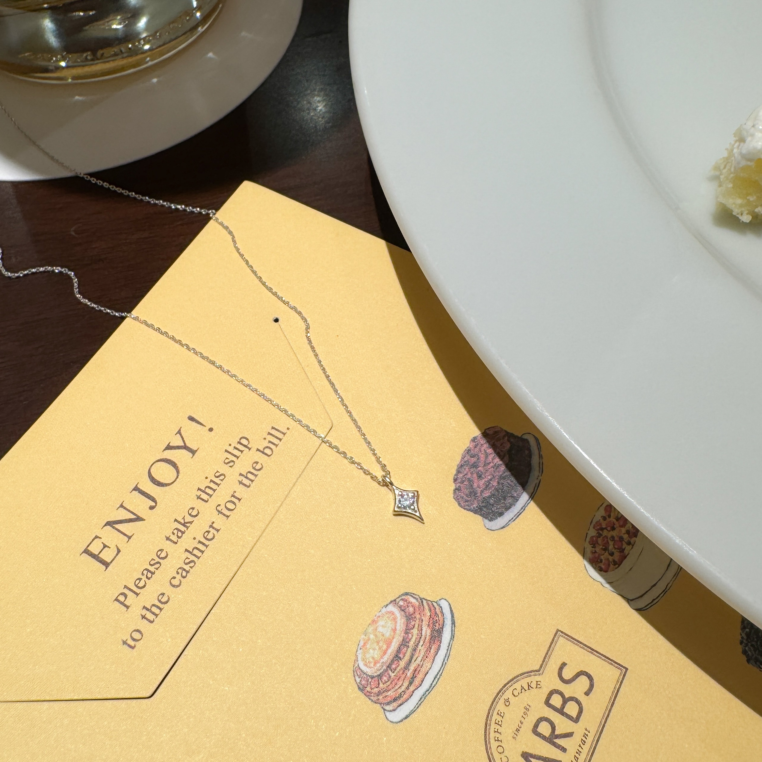 925純銀十字星吊咀頸鏈