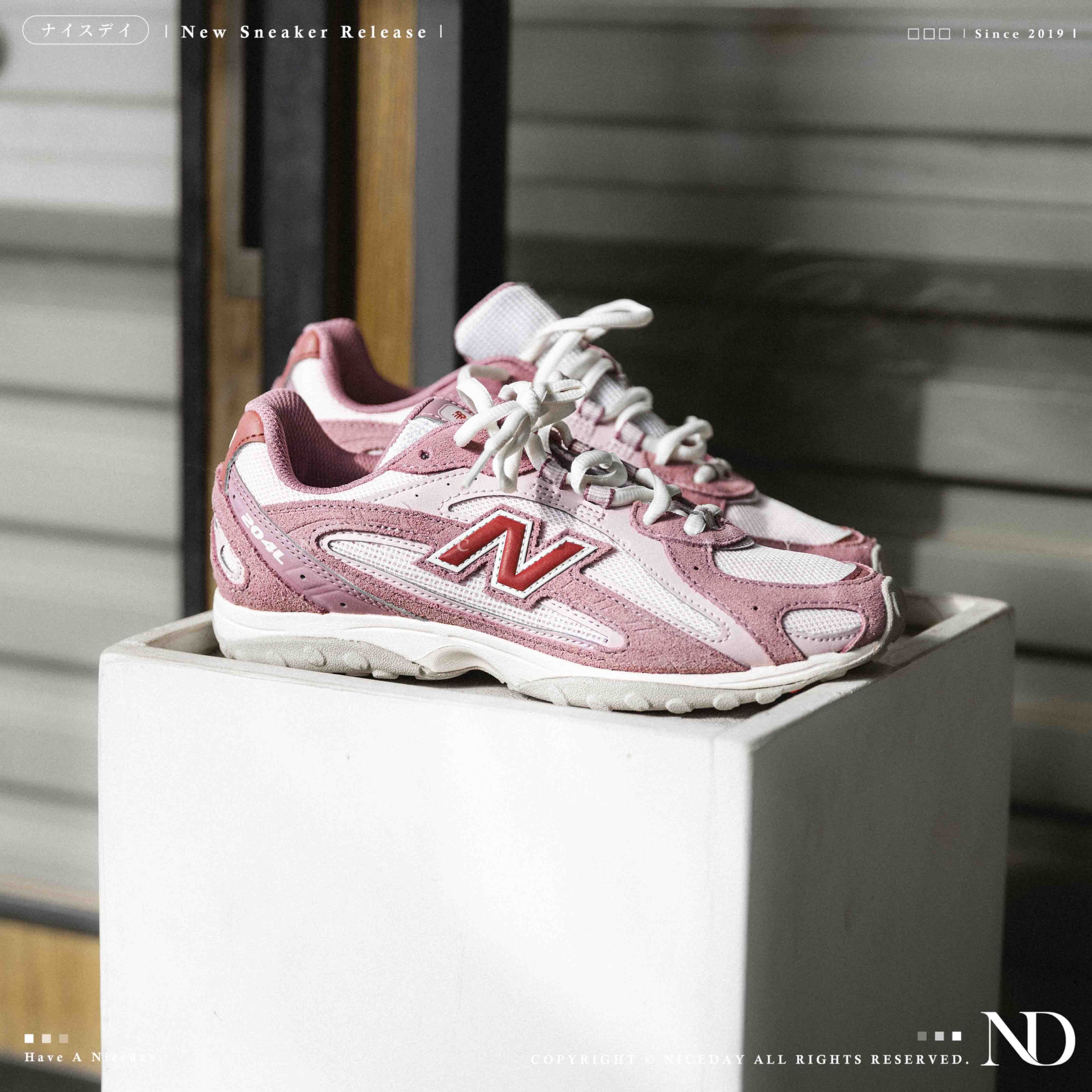 NICEDAY 現貨 New Balance 204 粉色 粉白 粉 情人節 U204L7AM