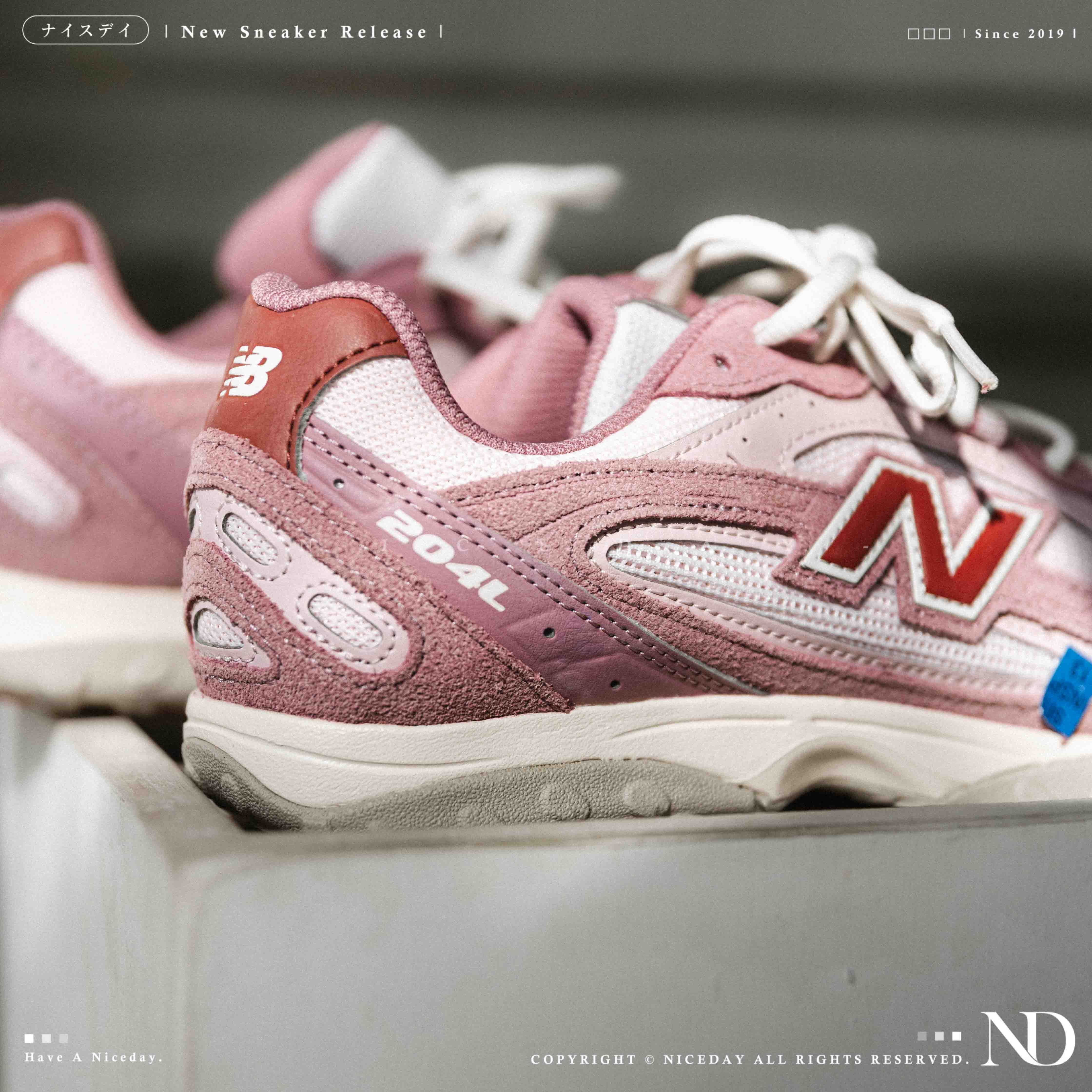 NICEDAY 現貨 New Balance 204 粉色 粉白 粉 情人節 U204L7AM
