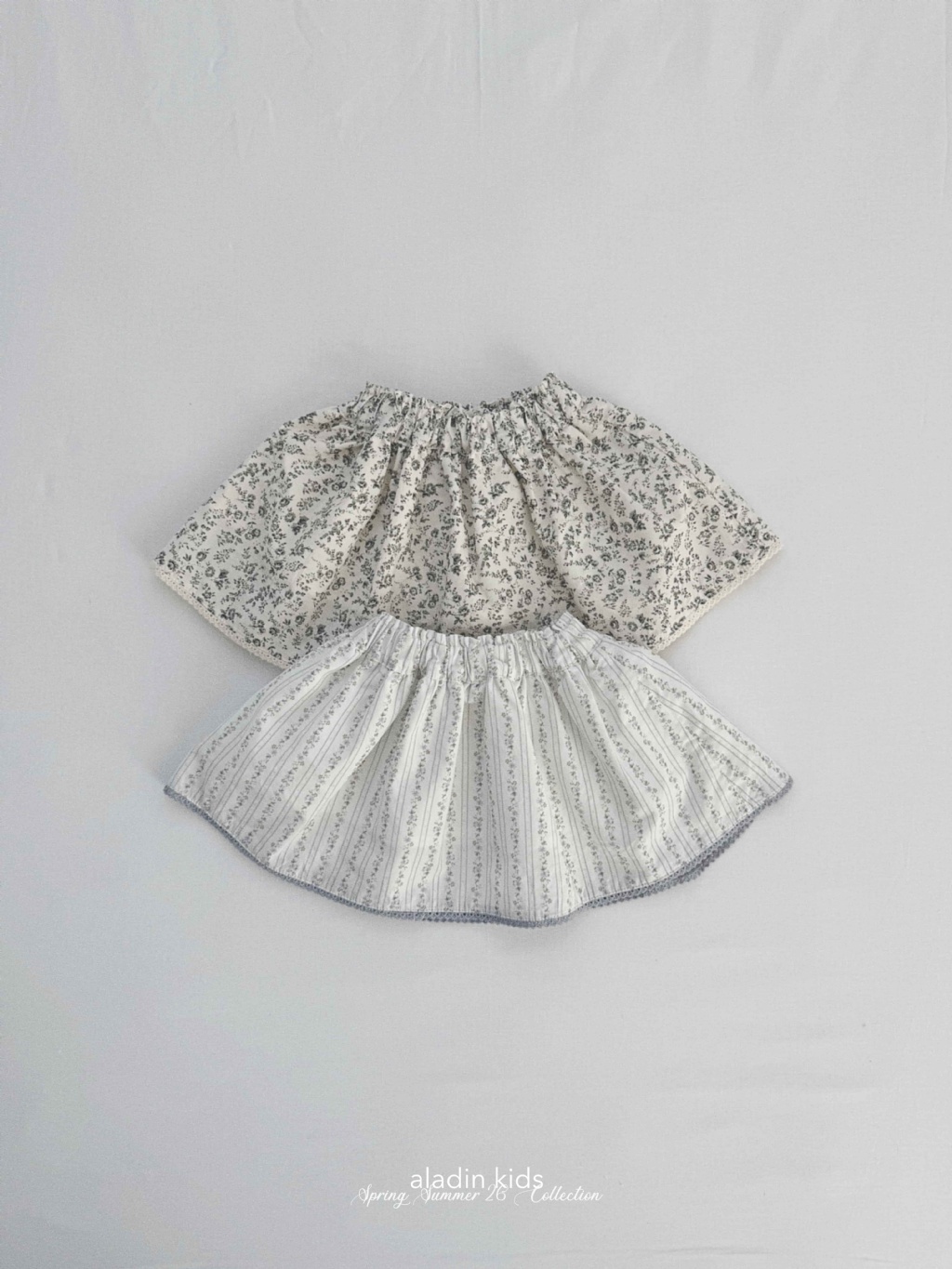 正韓春Aladin 兩色鄉村氛圍碎花裙