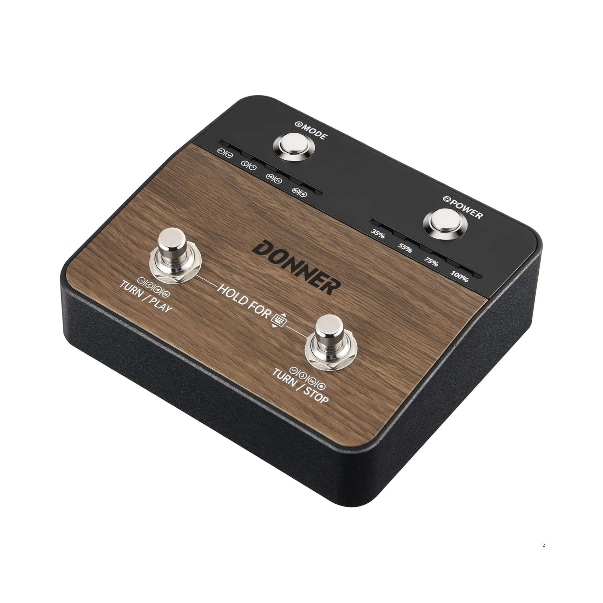 Donner DBM-20 無線翻譜踏板控制器 適用於平板電腦 手機 可充電