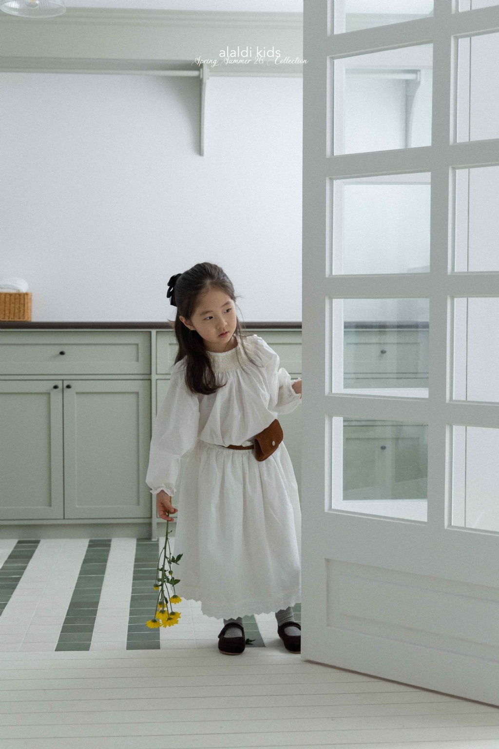 正韓春Aladin 兩色奶油可麗餅裙