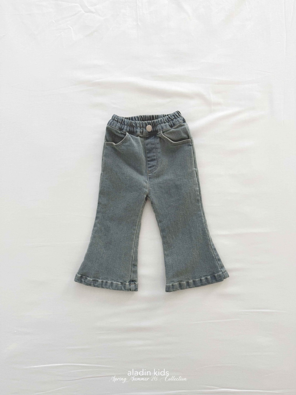 正韓春Aladin 經典牛仔喇叭褲