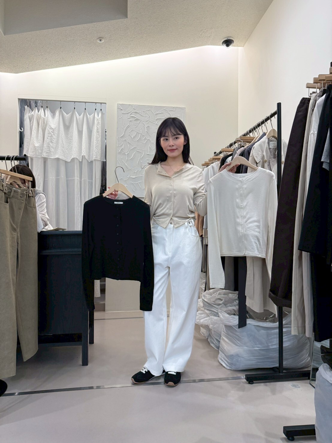 KN5505 棉質鈕扣上衣 *特價* (優惠碼同充值購物金不適用)