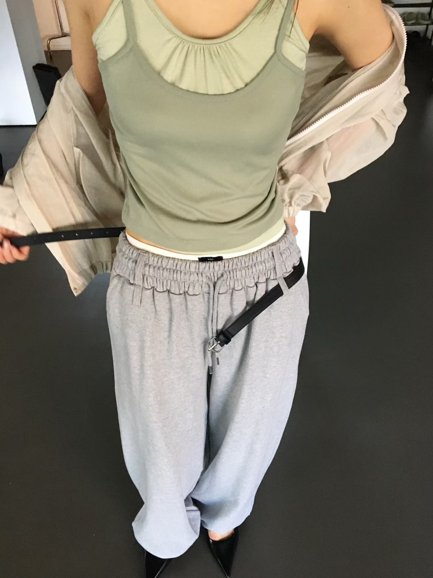 MK5508 全橡筋闊腿休閒褲 *特價* (優惠碼同充值購物金不適用)