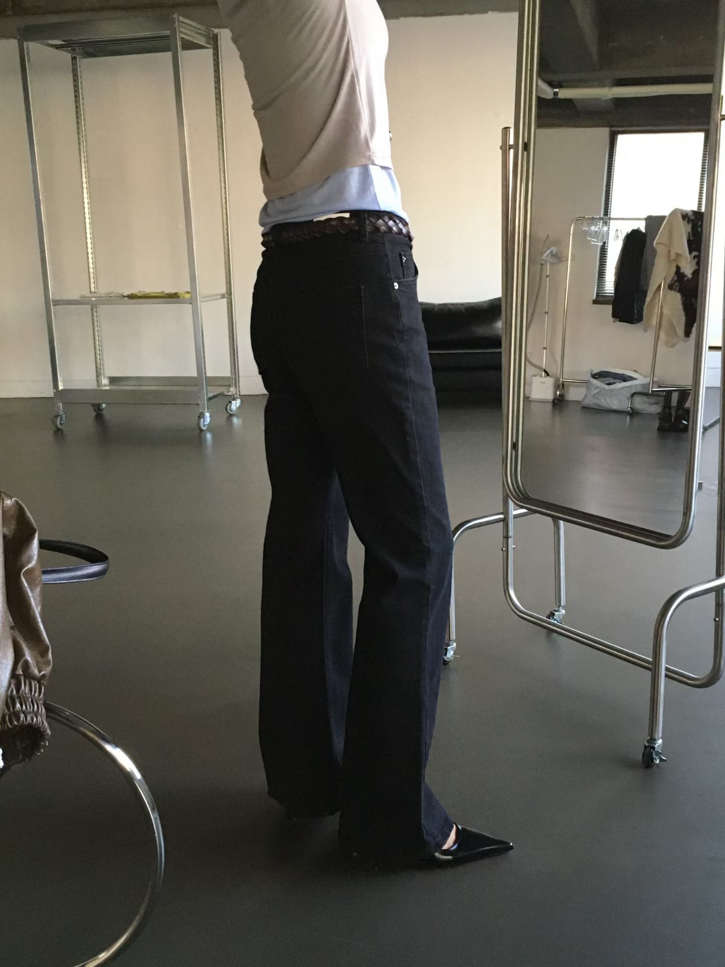 MK5514 韓妹微喇叭黑色長褲 *特價* (優惠碼同充值購物金不適用)