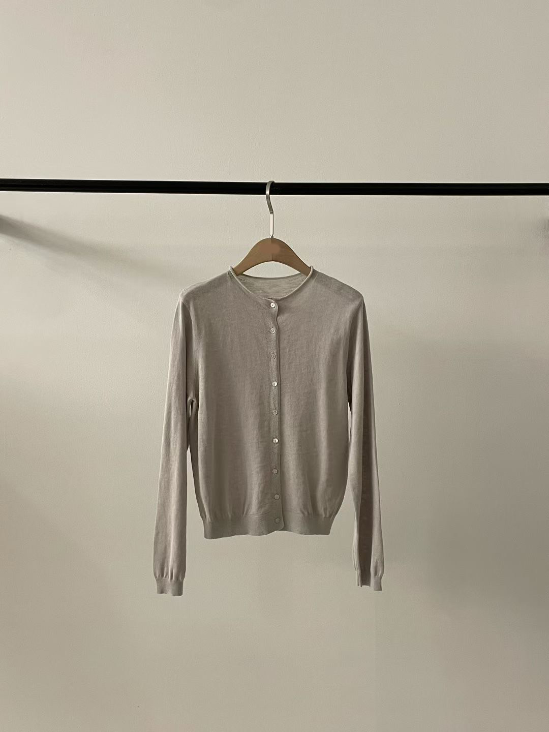 日常百搭款圓領排釦小罩衫外套 / 4色