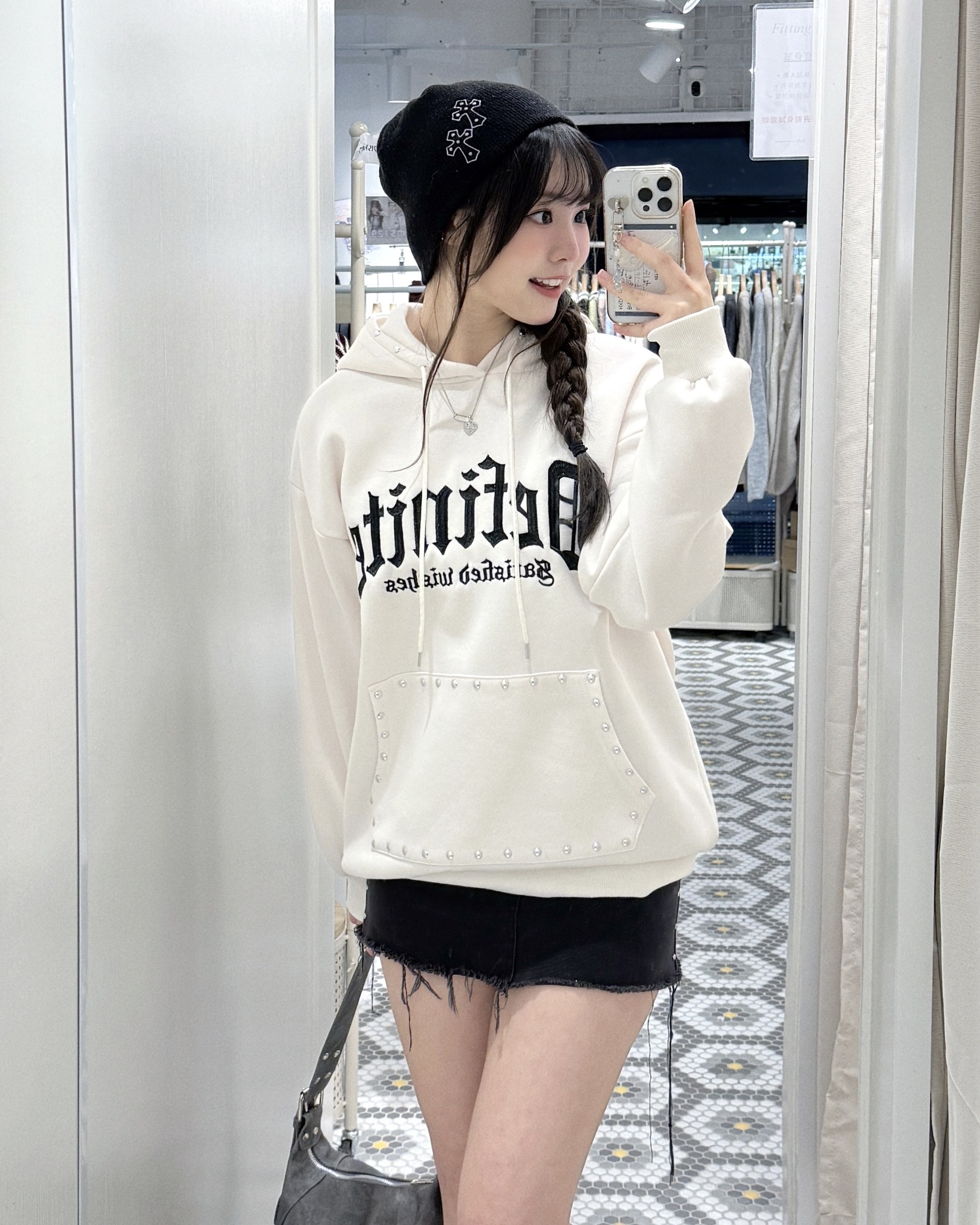 （停產） JP1165｜日本直送！型格感窩釘Definaite連帽衛衣 ⋆˚꩜｡