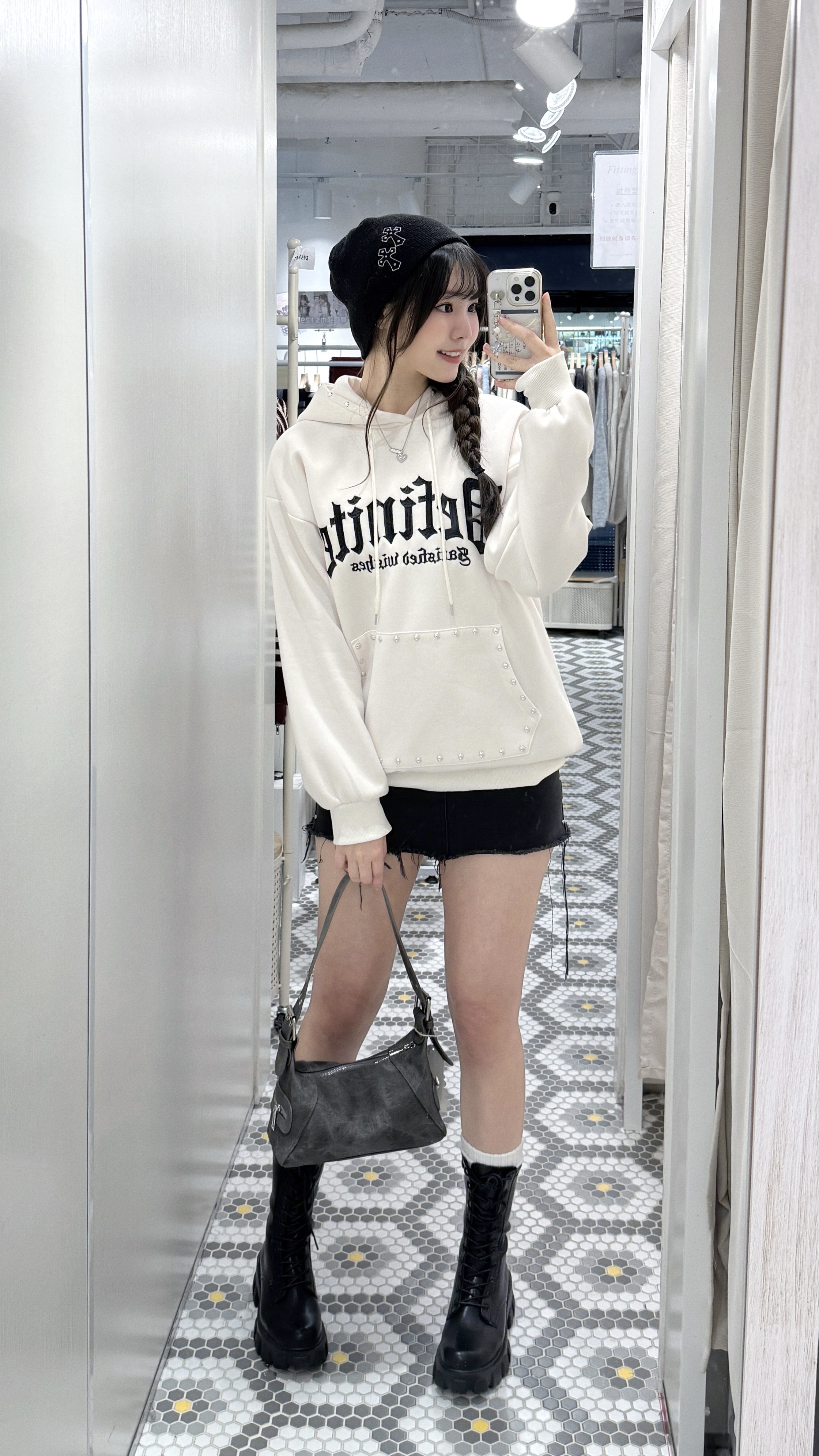 （停產） JP1165｜日本直送！型格感窩釘Definaite連帽衛衣 ⋆˚꩜｡