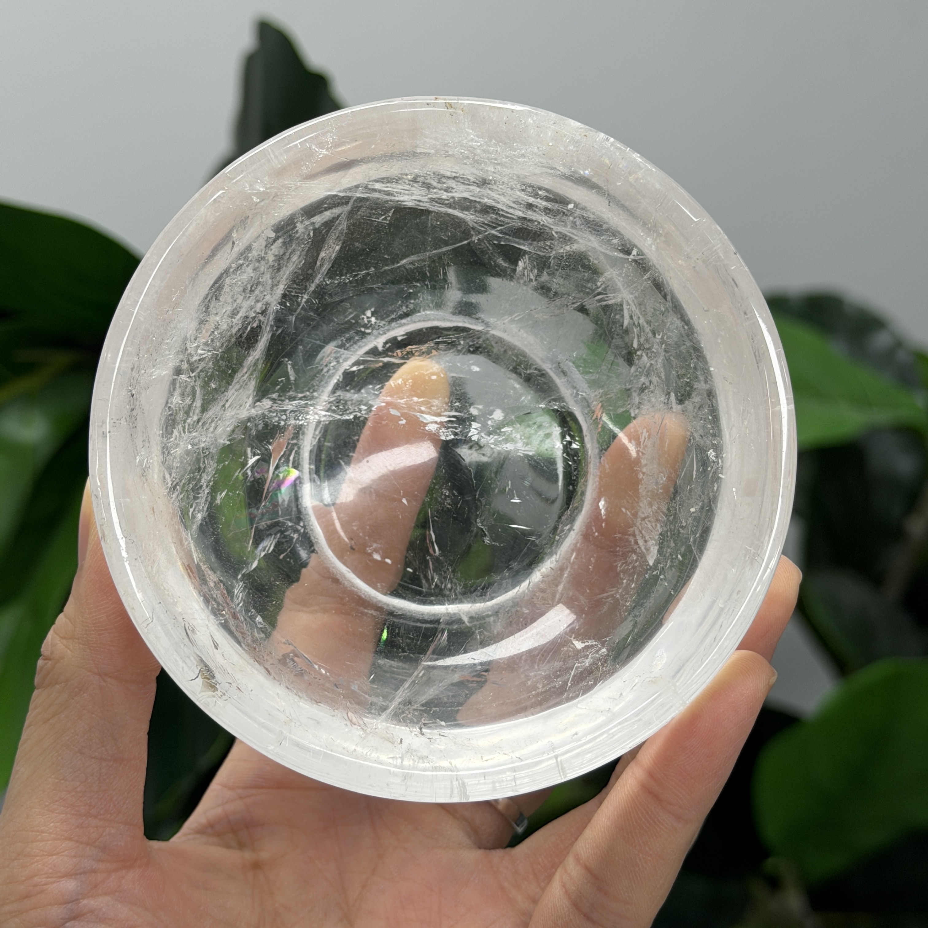 高品質白水晶碗  WD2213