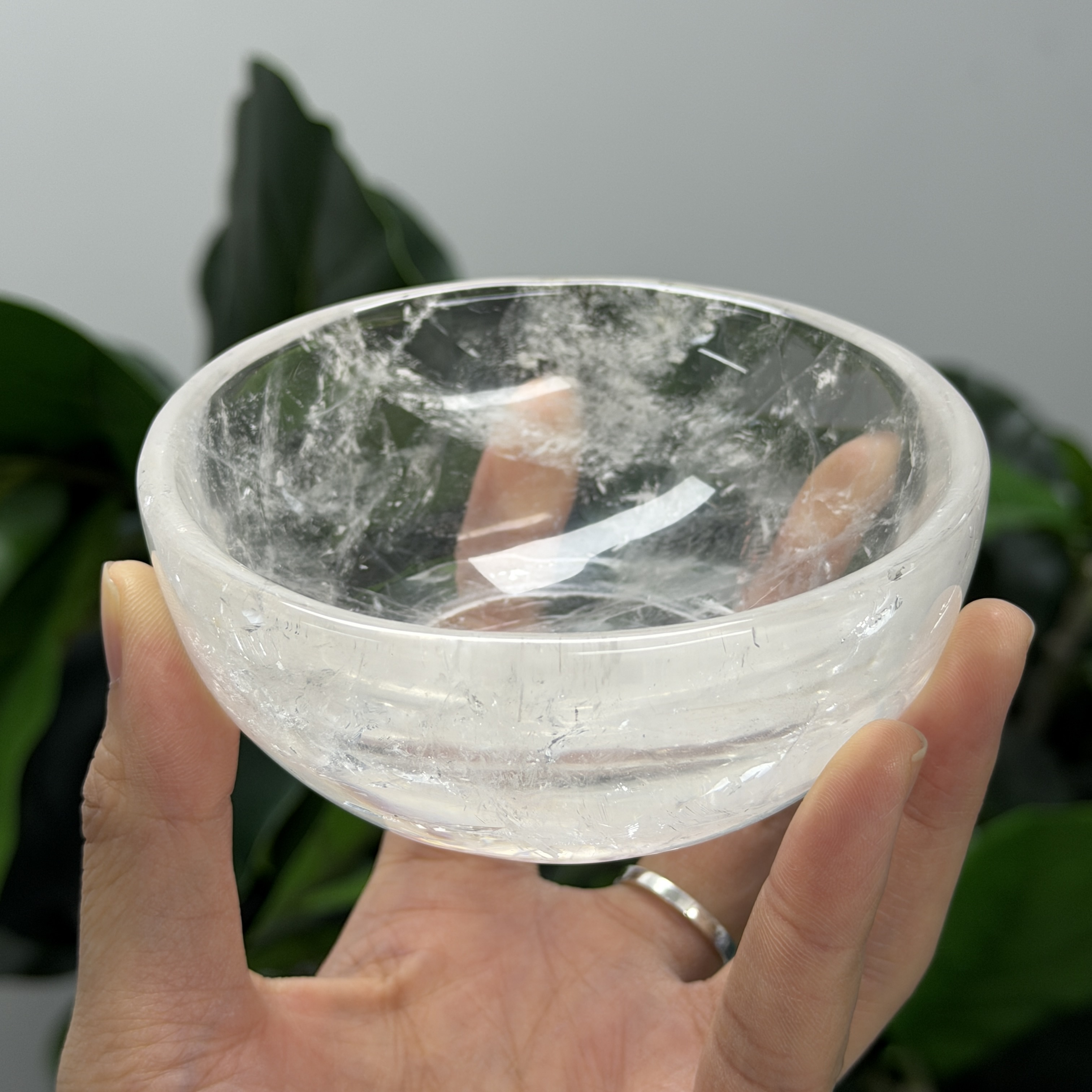 高品質白水晶碗  WD2213