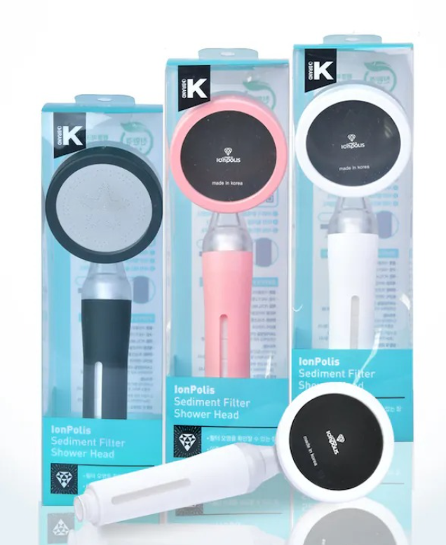 GE260203-G2-韓國 IONPOLIS 高級版雙濾芯除氯加壓節水花灑頭套裝白色  +手柄濾芯*1+花灑頭濾芯*1(預計3月中到貨)