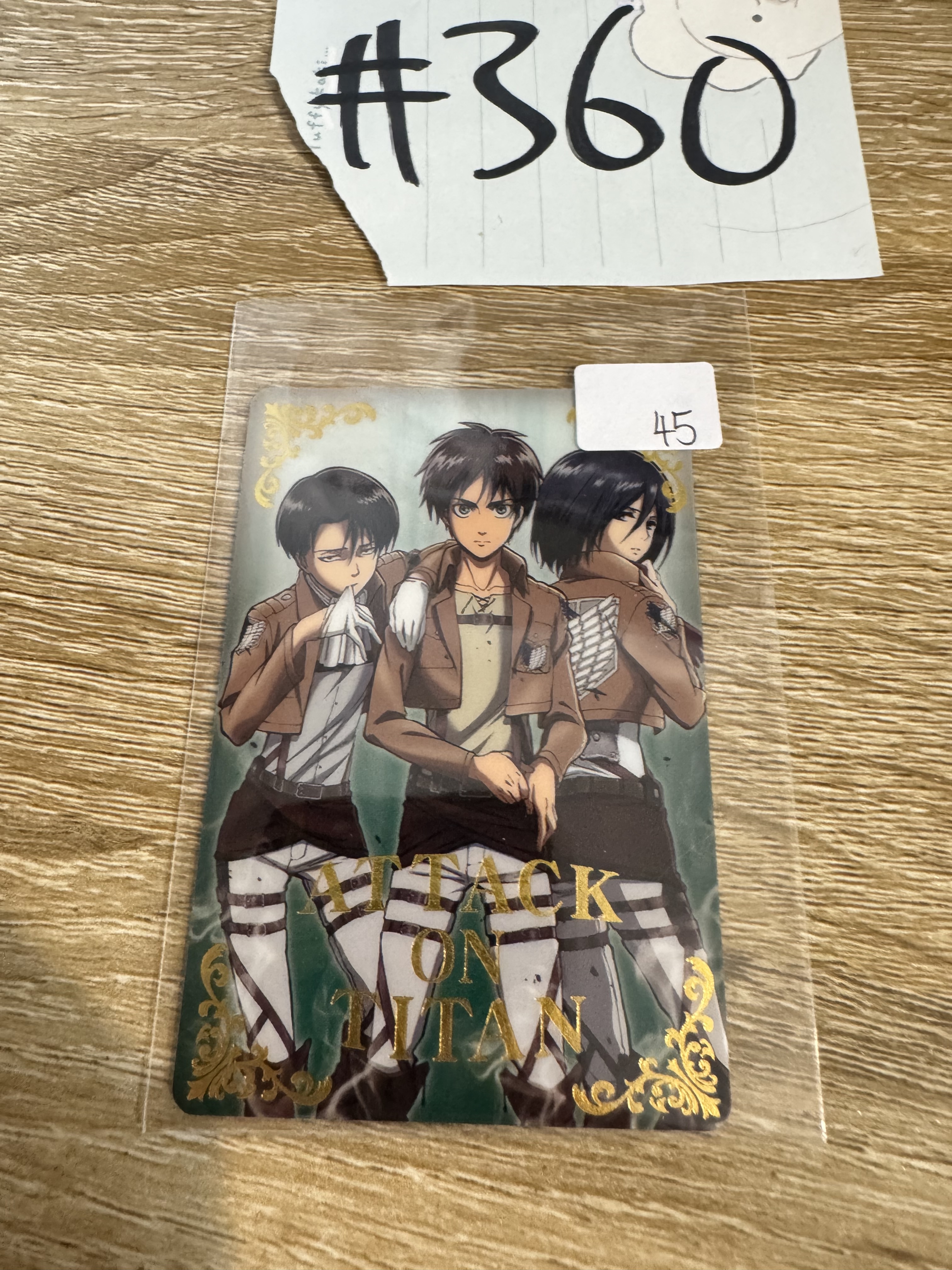 進擊的巨人 3人 小卡#360