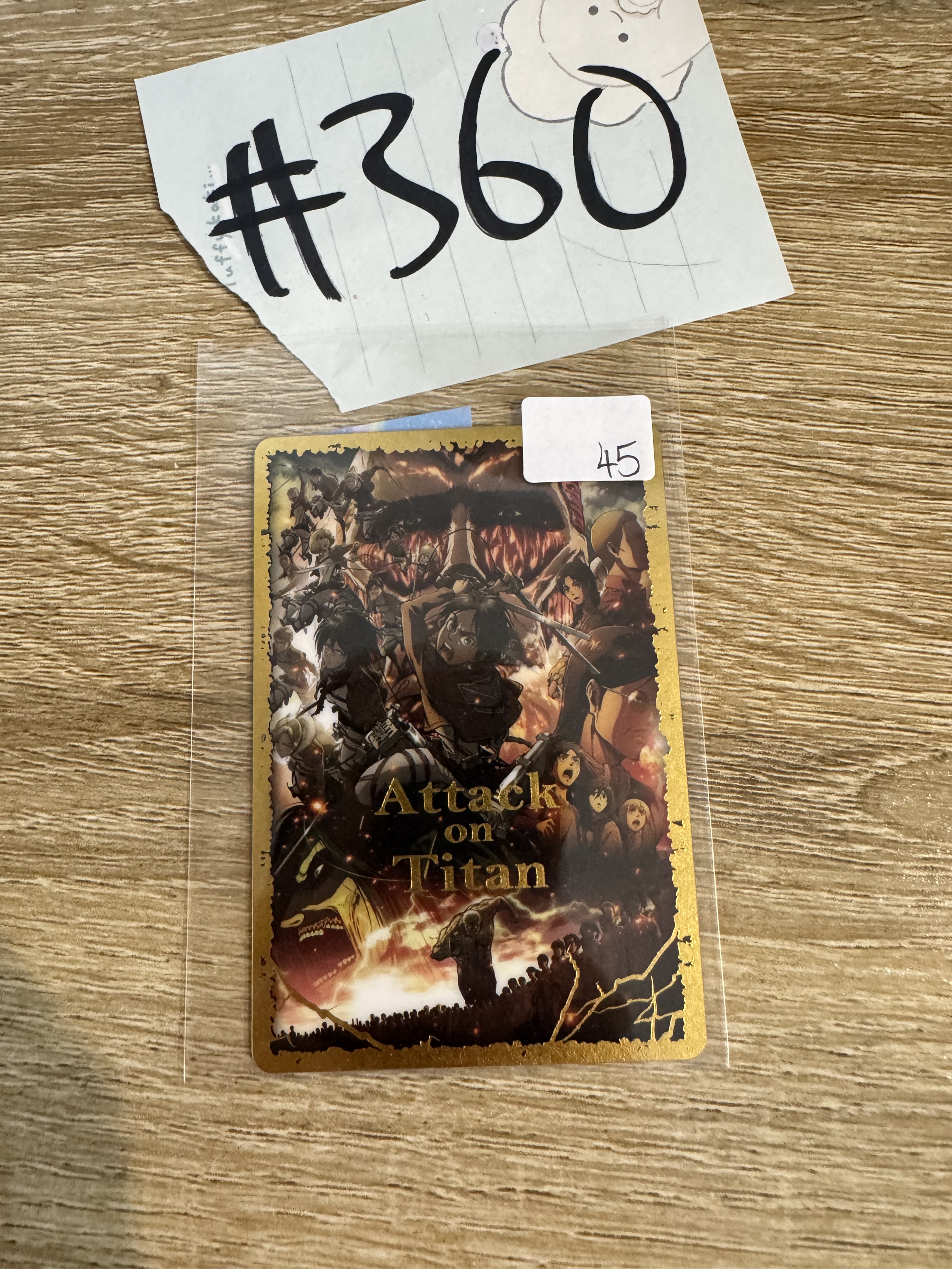 進擊的巨人 多人 小卡#360