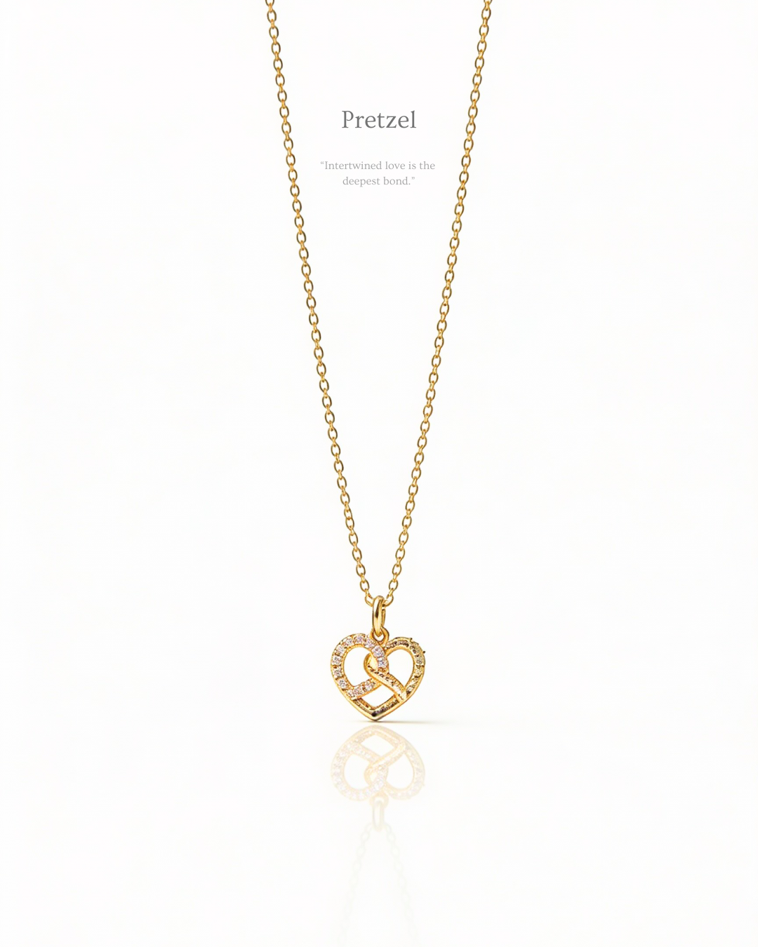【925純銀】 | 鎖骨項鍊 |Pretzel 蝴蝶餅