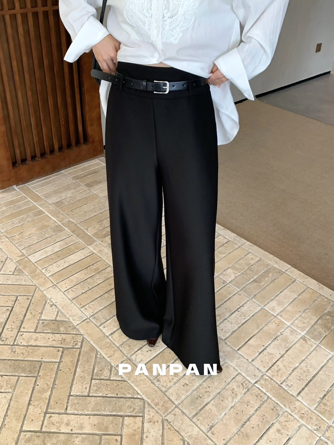 No.2347 西裝家絕美高腰空氣層西裝褲附皮帶