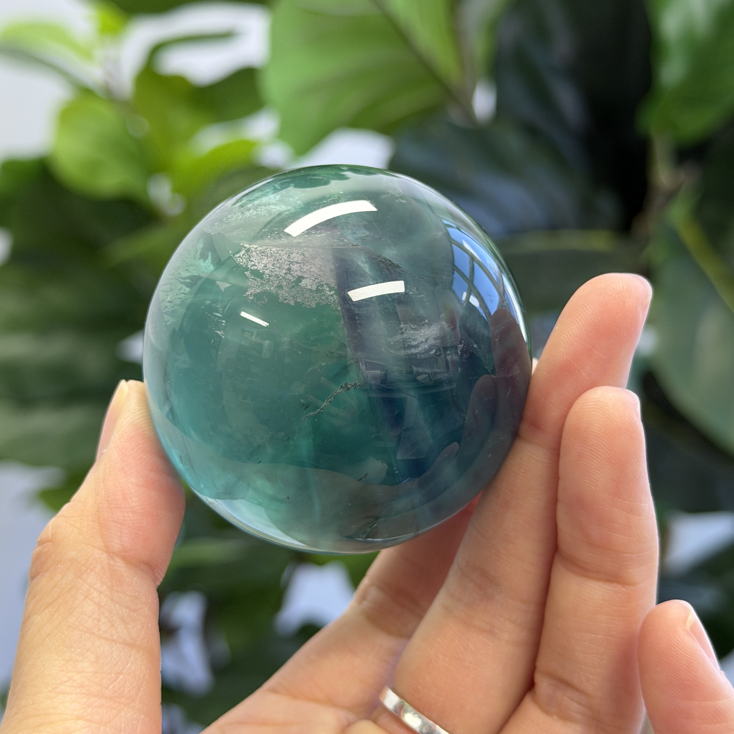 藍綠螢石球 5.6cm FF1306