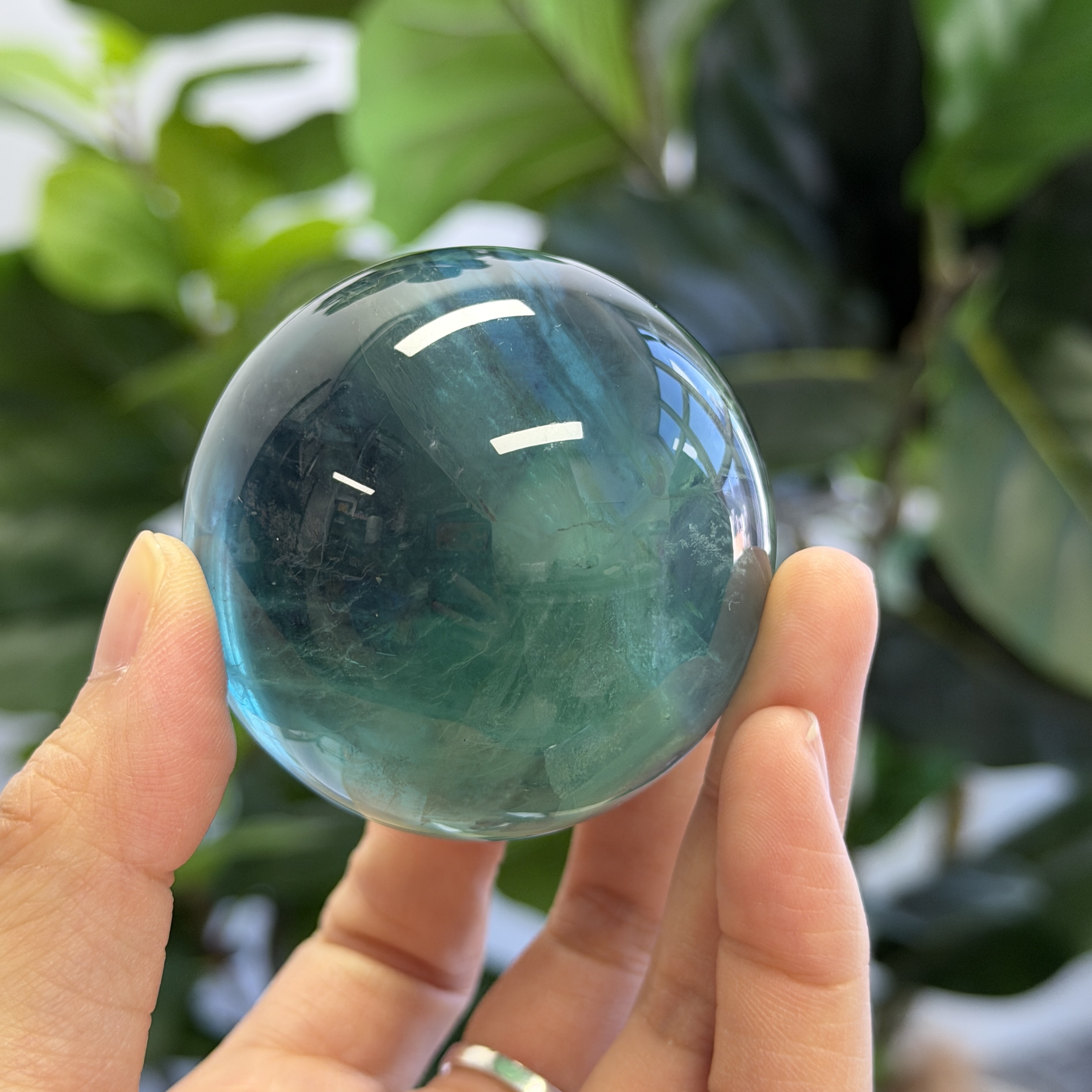 藍綠螢石球 5.6cm FF1306