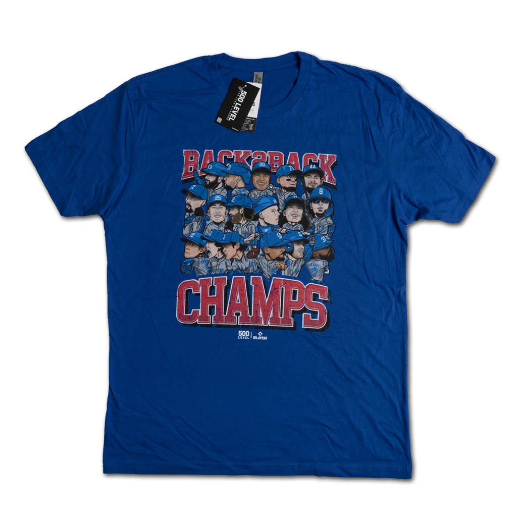 500 Level 洛杉磯道奇隊 2025 世界大賽 Back 2 Back 冠軍 T-Shirt
