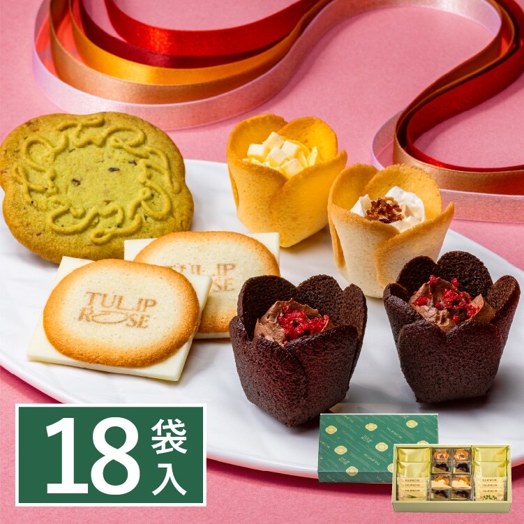 夢幻花朵🌹 TOKYO TULIP ROSE 鬱金香玫瑰綜合禮盒 18 袋入