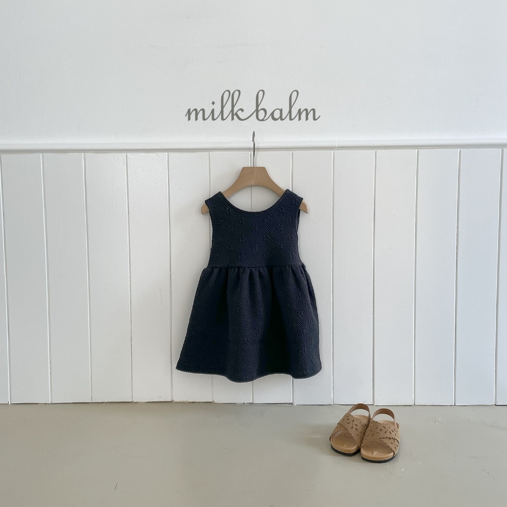 正韓春milkbalm 後綁帶蝴蝶結洋裝