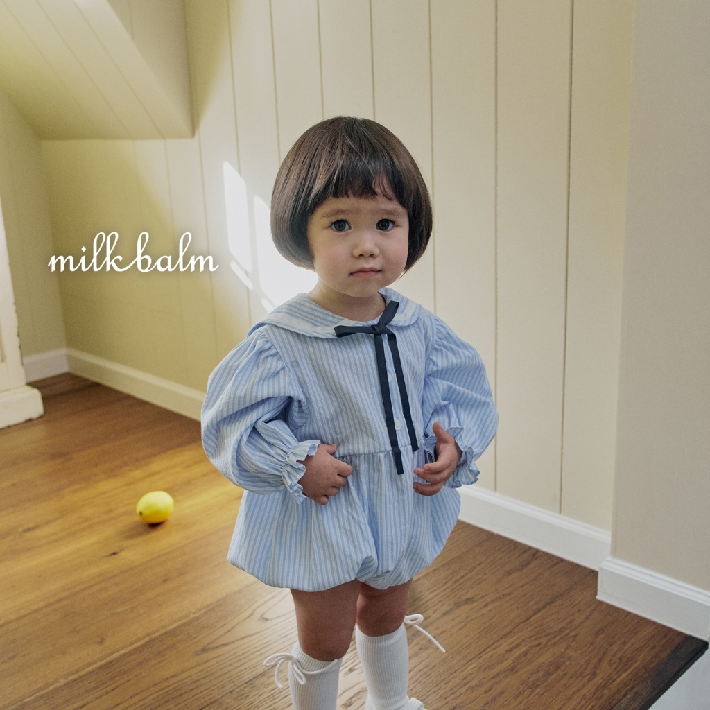 正韓春milkbalm  嫩嬰海軍感包屁衣