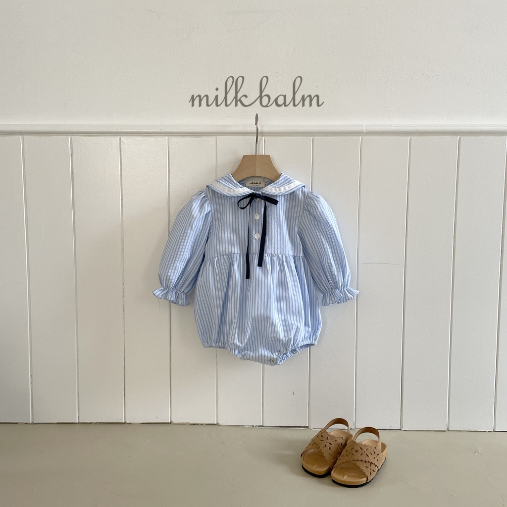 正韓春milkbalm  嫩嬰海軍感包屁衣