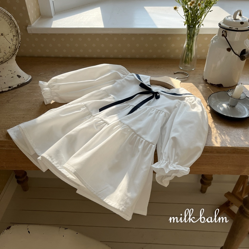 正韓春milkbalm 小童海軍風洋裝