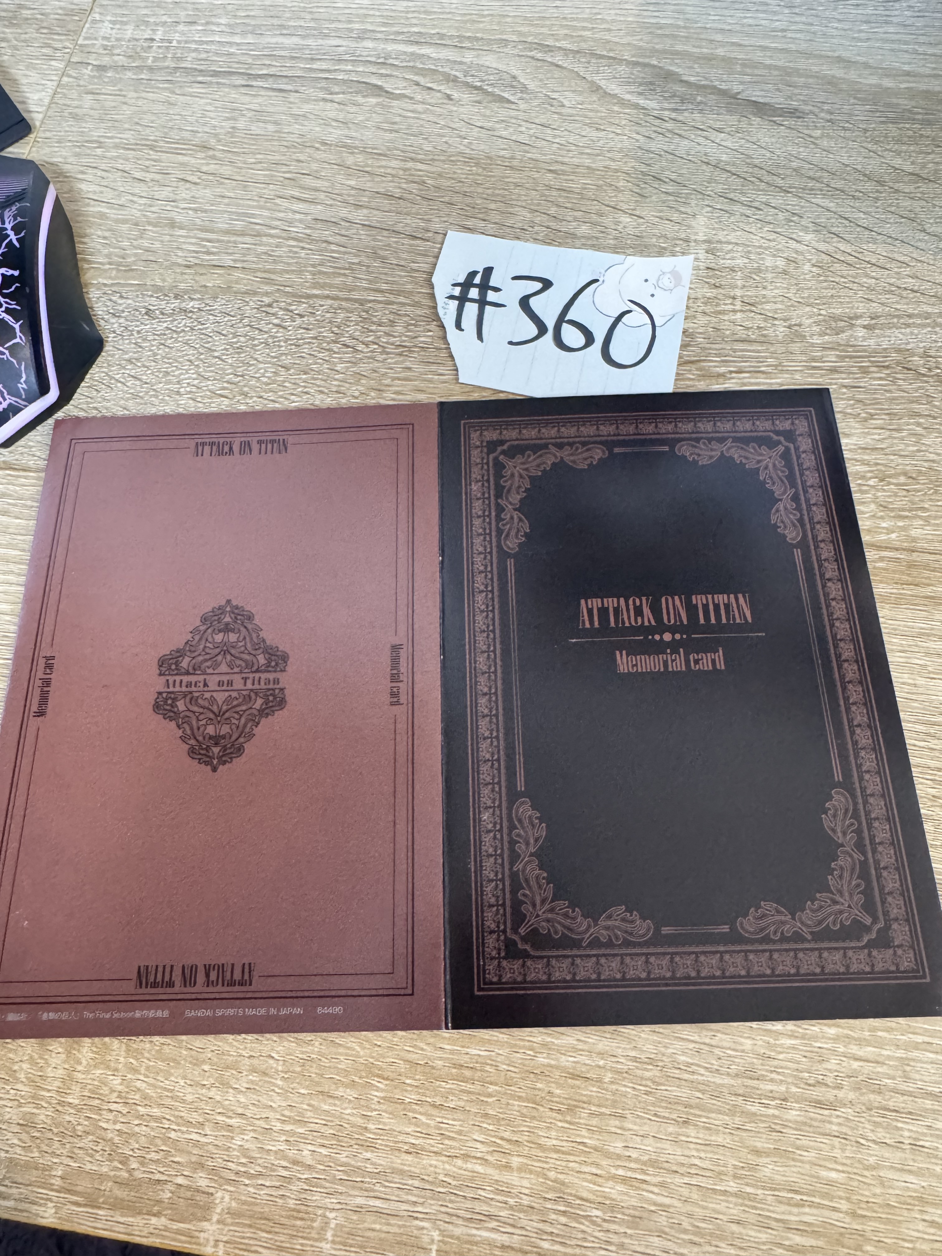 進擊的巨人 Connie 紙品 黑#360