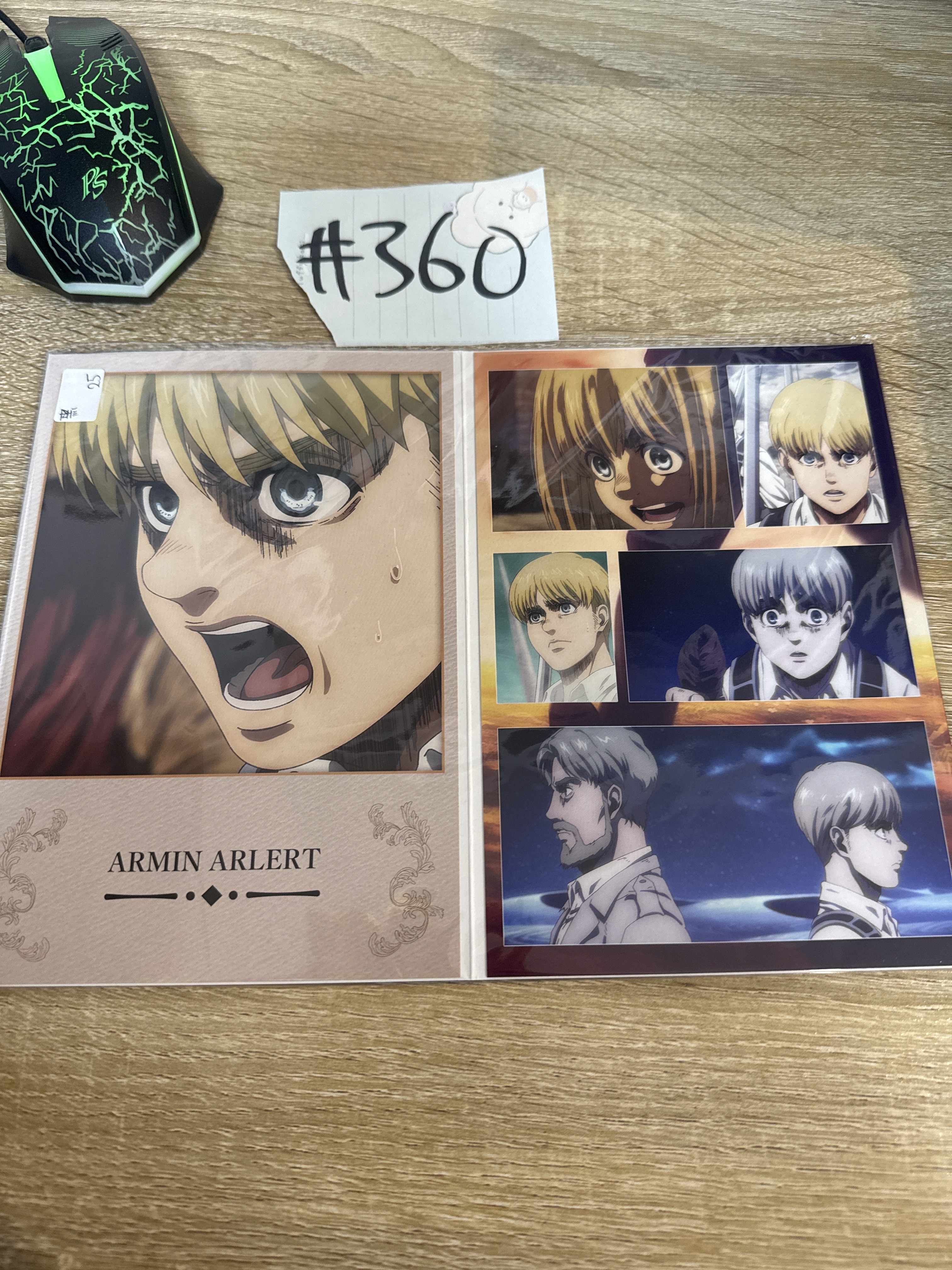 進擊的巨人 ARMIN 紙品 黑#360