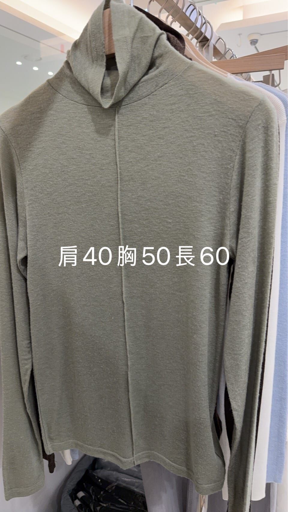 MB5517 中線高領薄上衣 *特價* (優惠碼同充值購物金不適用)