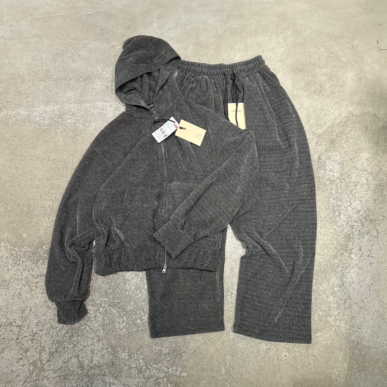 K22  絨面坑紋棉褲