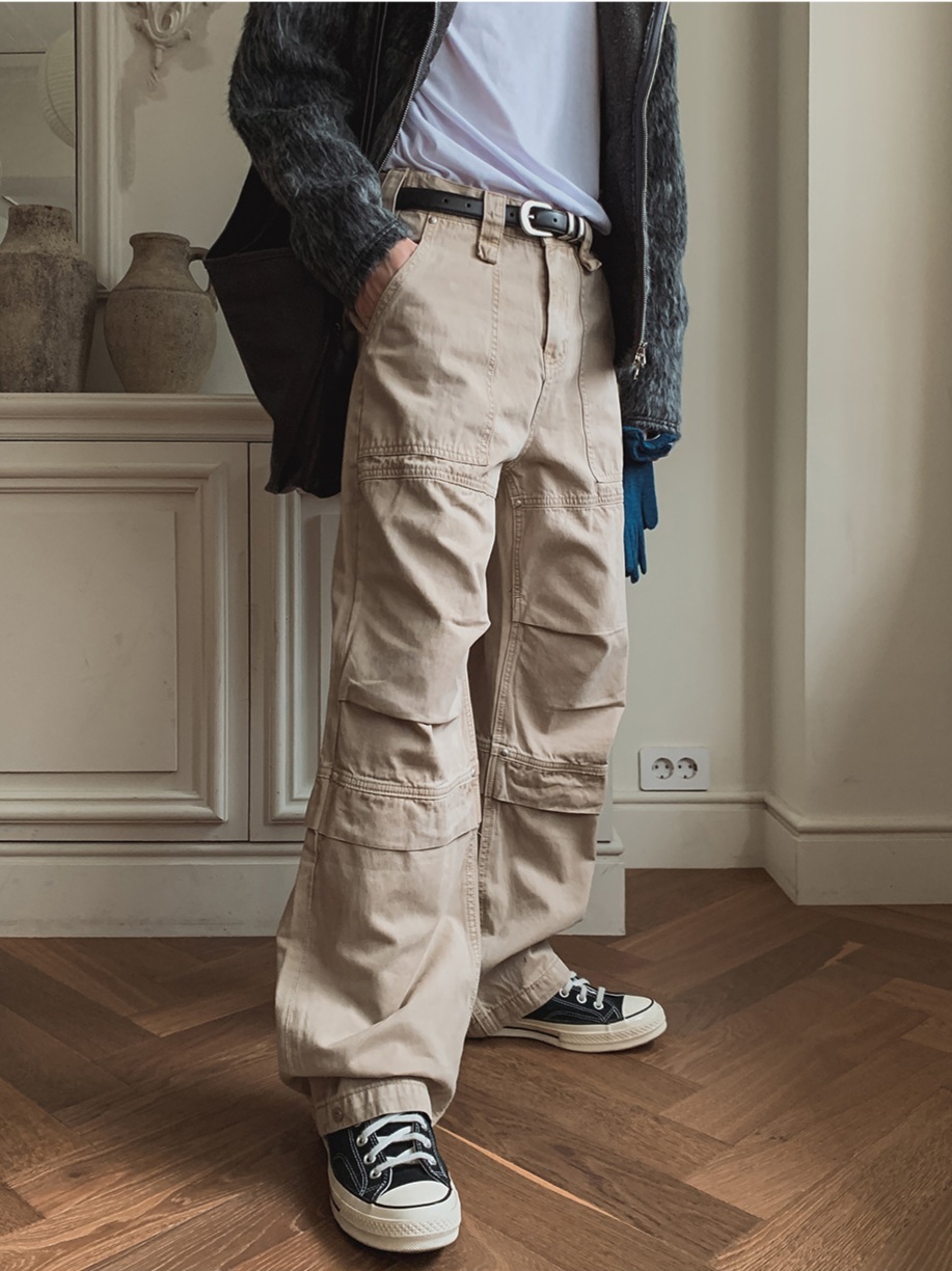 染色降落傘休閒褲