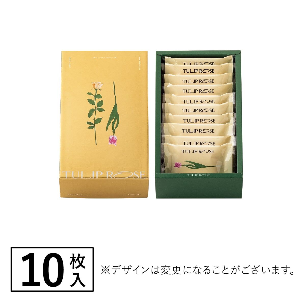 夢幻花朵🌹 TOKYO TULIP ROSE東京鬱金香玫瑰 頂級芝士巧克力夾心餅乾（10 枚入）