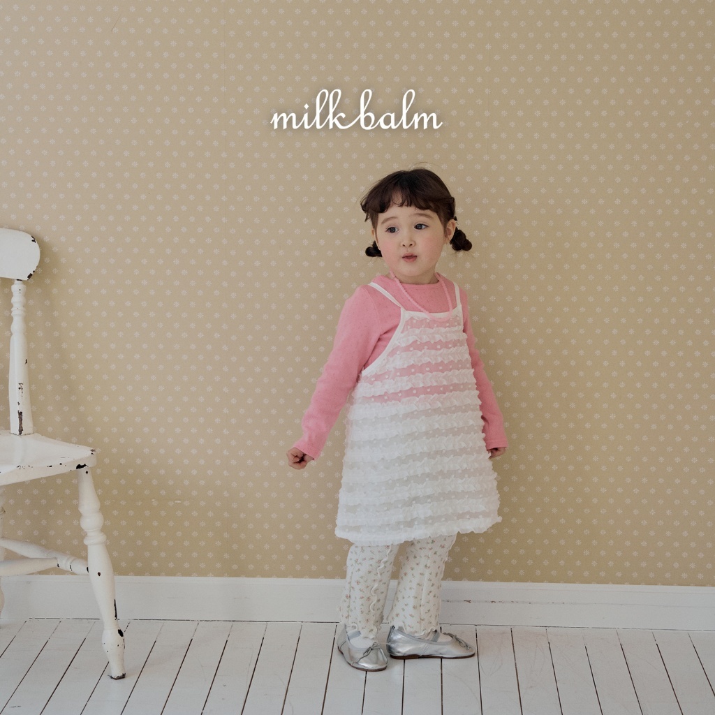 正韓春milkbalm 奶油蛋糕背心罩衫