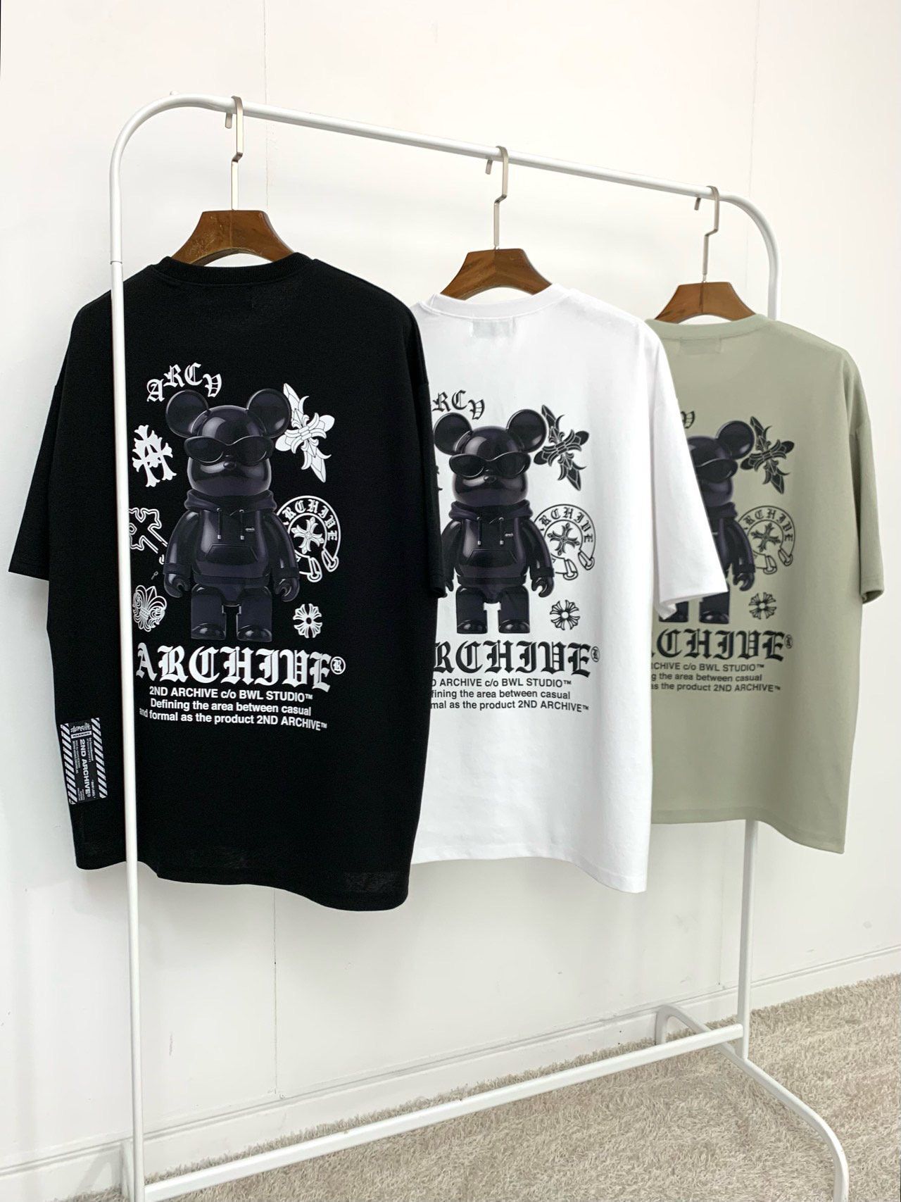 熊仔圖案英文字短袖Tee 2nd-321T