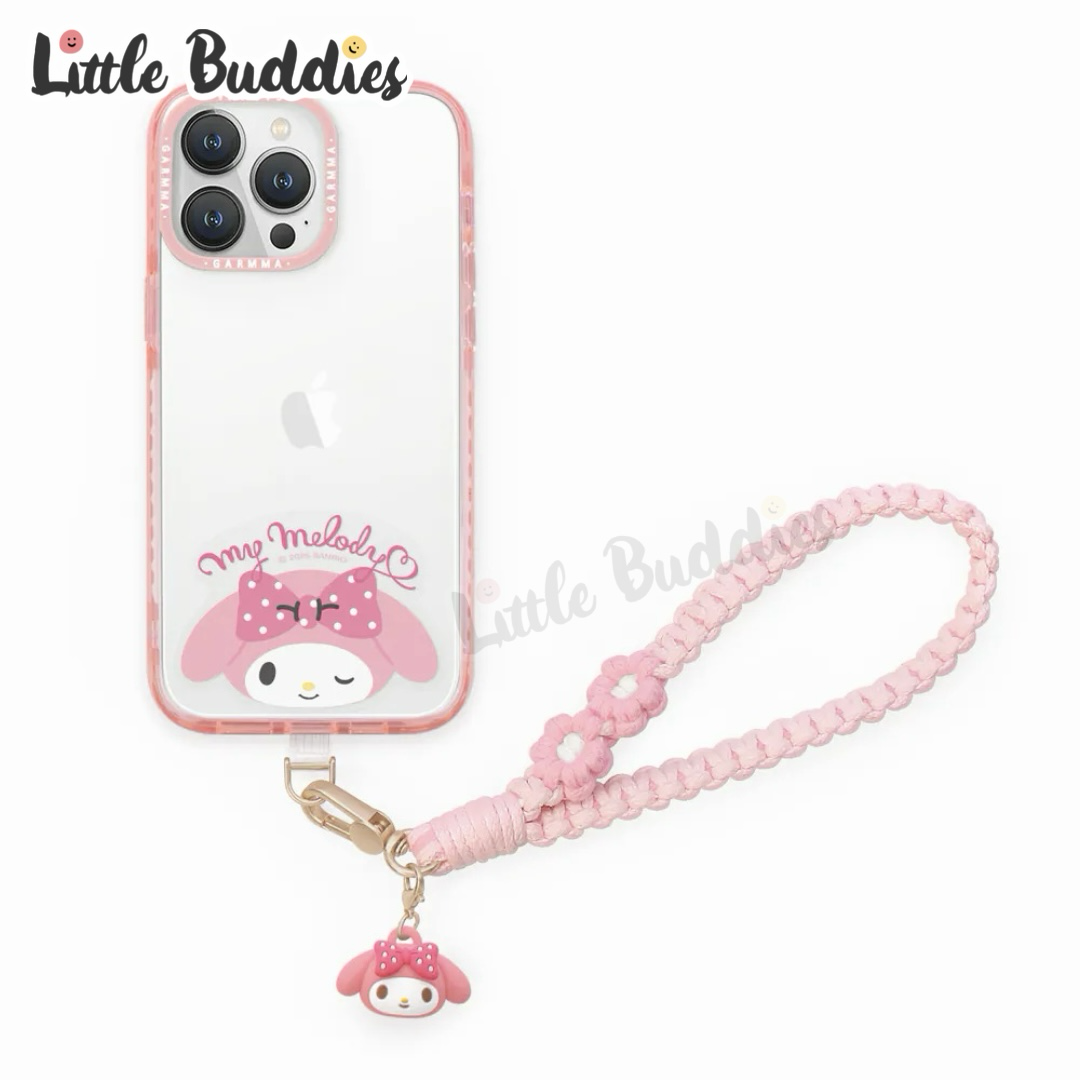 台灣 Sanrio x GARMMA 公仔吊飾編織手機防丟掛繩 第二彈