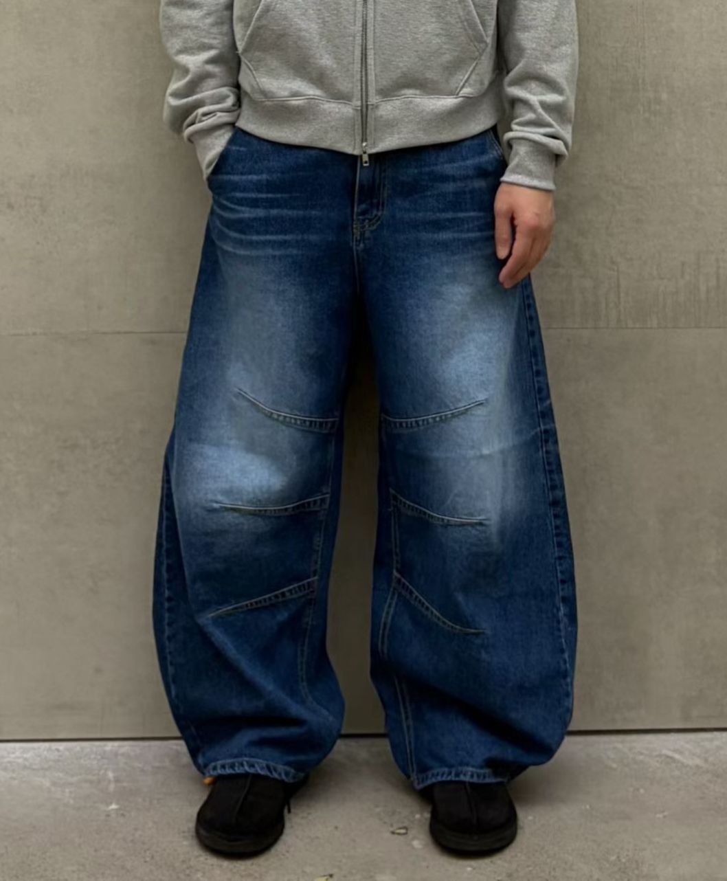 洗水鬆身牛仔彎刀褲 PULSE-199P