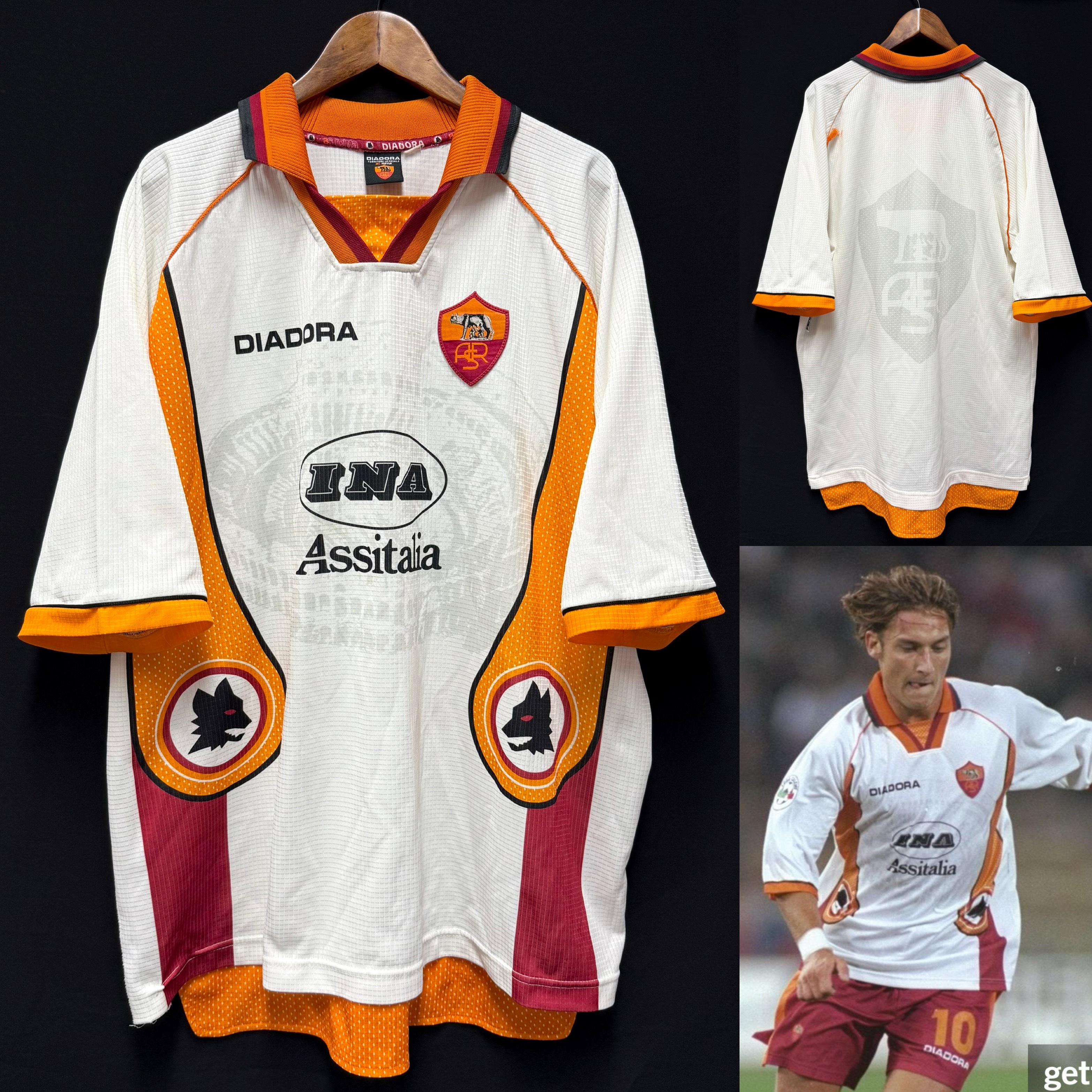 AS Roma 1997-1998 Diadora Away Shirt