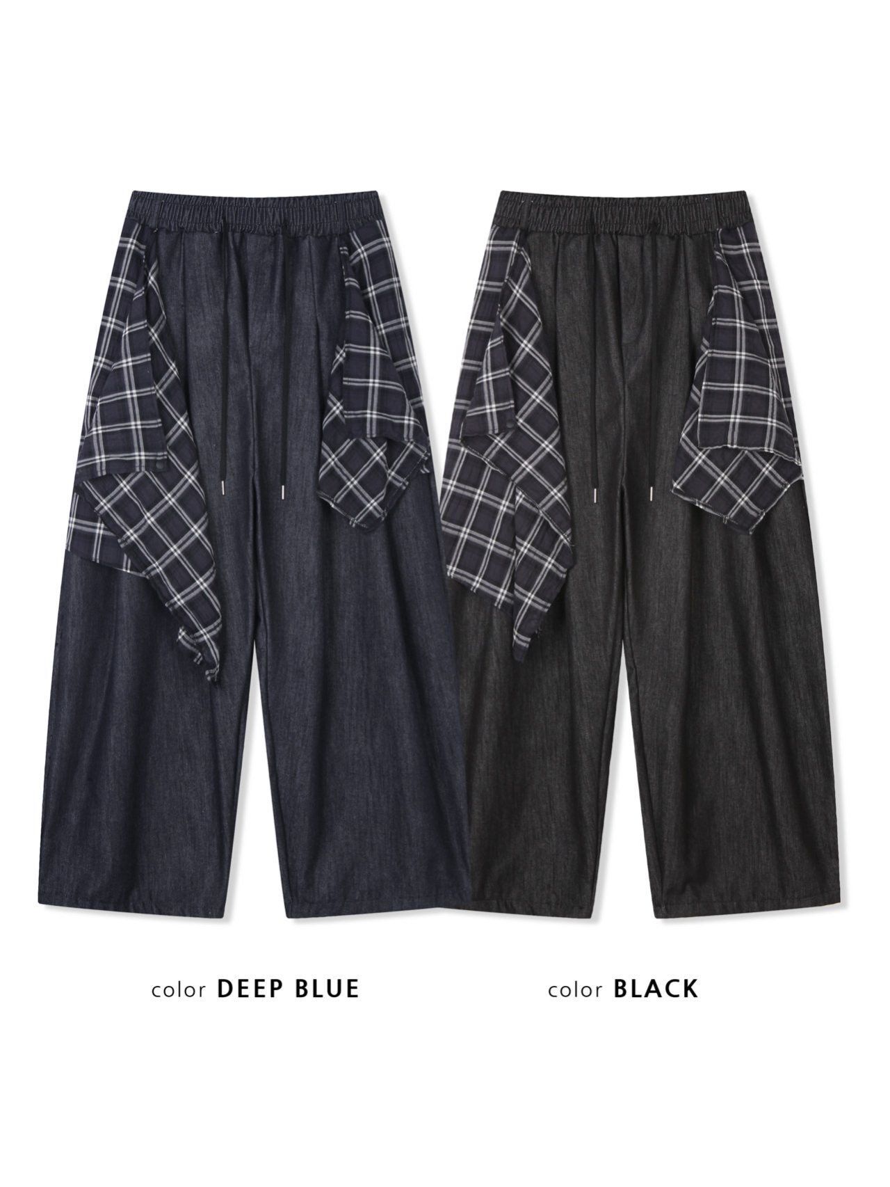 拼格仔布鬆身褲 PULSE-202P