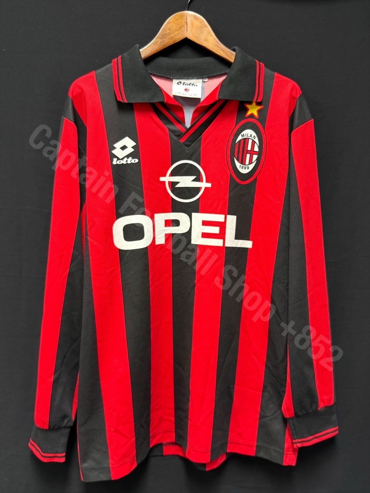 AC Milan 1997-1998 Lotto L/S Home Shirt