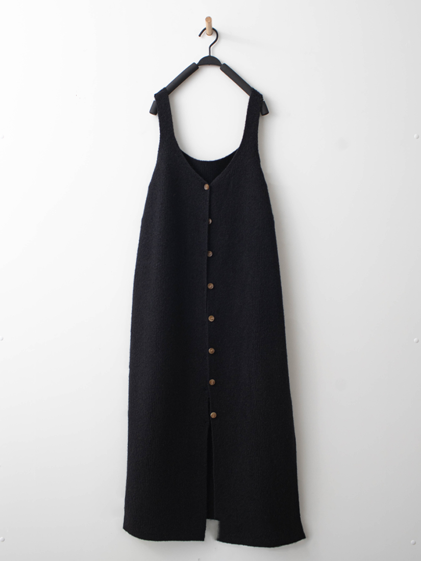 吊帶針織背心洋裝法蘭絨格紋半開襟洋裝組合