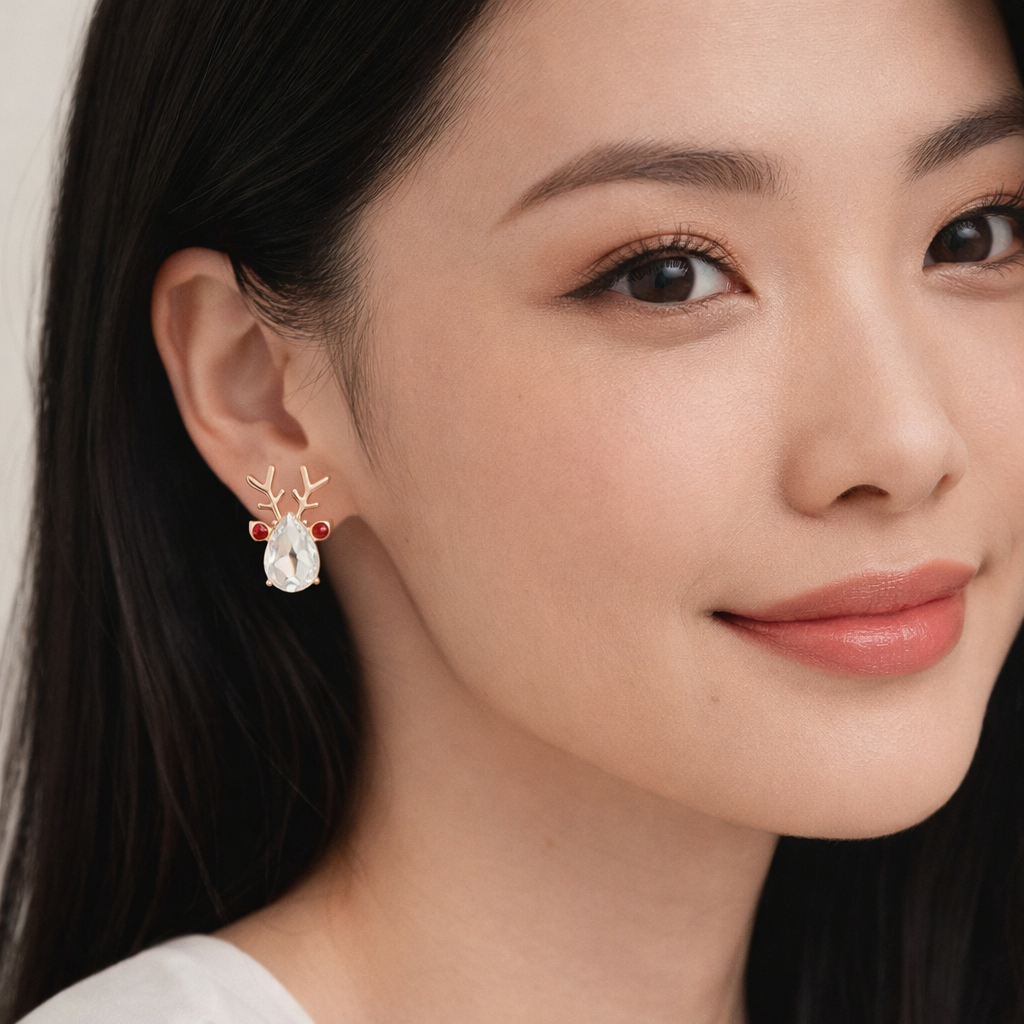 OBS310 J.Crew Reindeer 鹿仔耳環