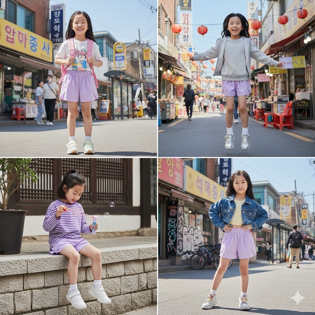 【預購】CHAMPION H020352 女大童運動短褲