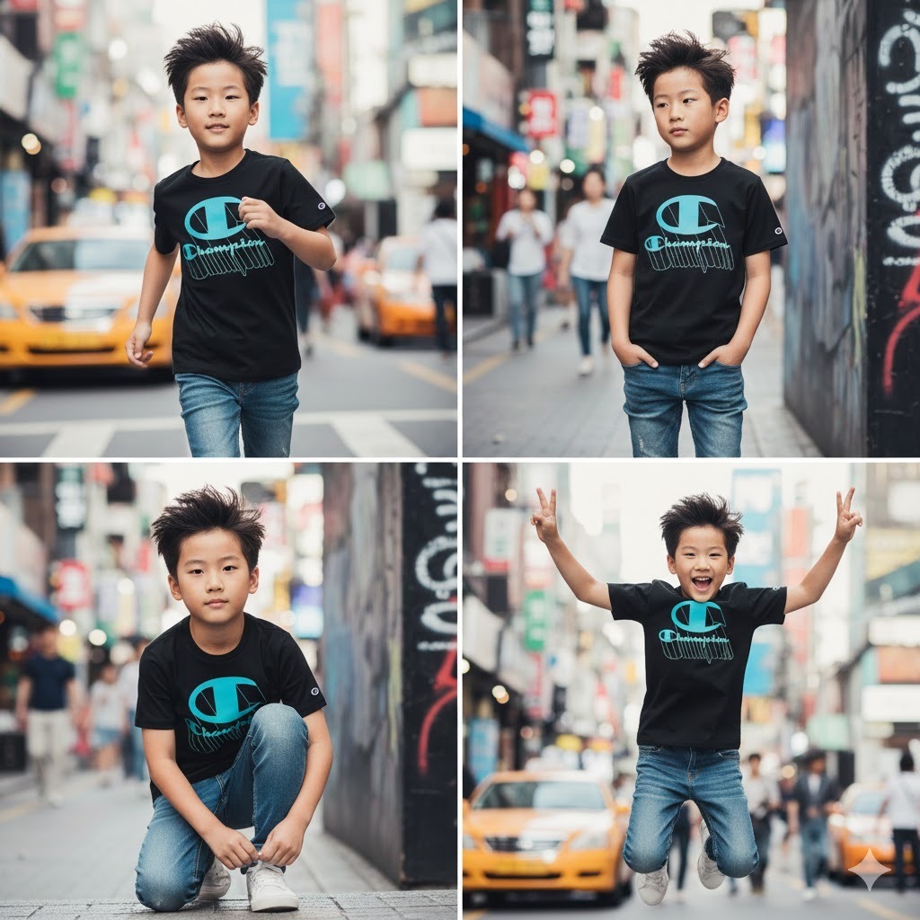 【預購】CHAMPION H020353 男大童運動T卹