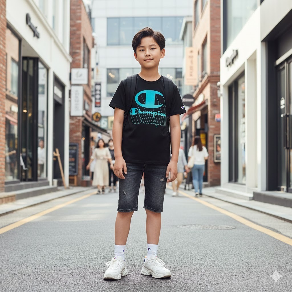 【預購】CHAMPION H020353 男大童運動T卹