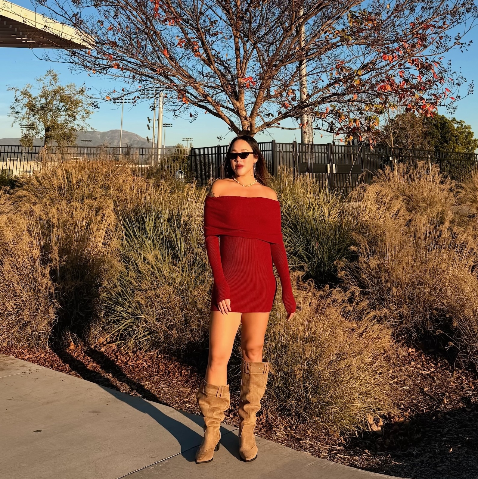 新年必備🧧一字針織洋裝(2色)