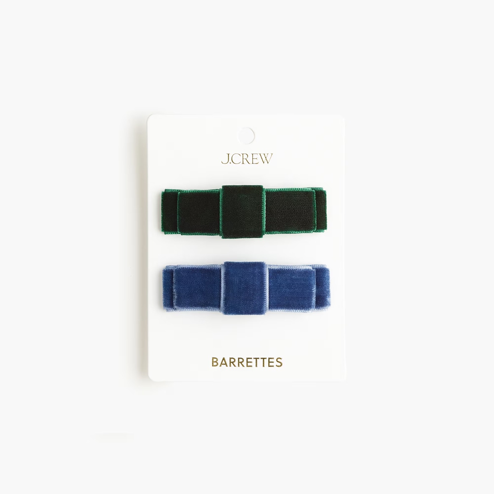 OBS314 J.Crew 女神絲絨蝴蝶結夾 2件裝